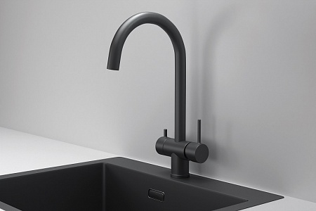Смеситель Granula KS-7104 черный матовый