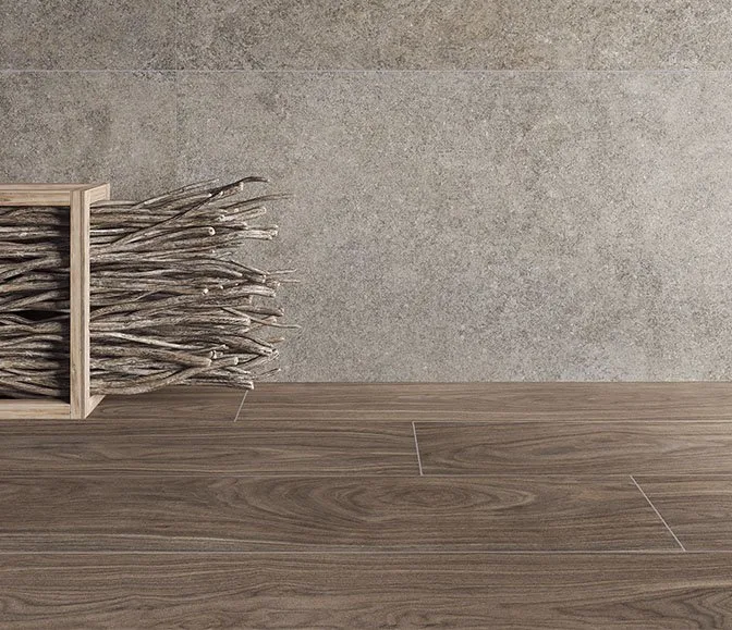 Керамогранит Vitra Wood-X Орех Голд Терра Матовый R10A Ректификат 60х120