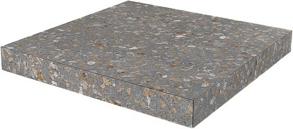 SG632220R/GCA Ступень угловая клееная Терраццо коричневый 33x33x0,9