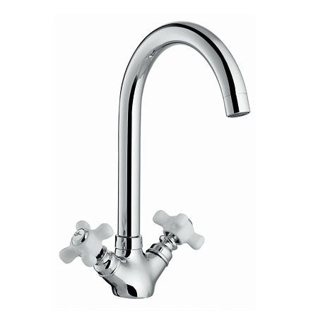 Смеситель для кухни HAIBA HB4118, латунь, хром