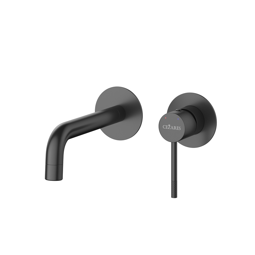 Смеситель для раковины Cezares Relax RELAX-BLI2-1-NOP-W0 матовый черный