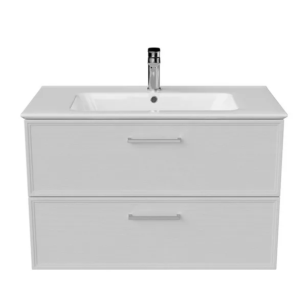 PIA.CL.85/WHT.M Тумба PIANO Classic подвесная 85 см, 2 ящика, ясень белый матовый