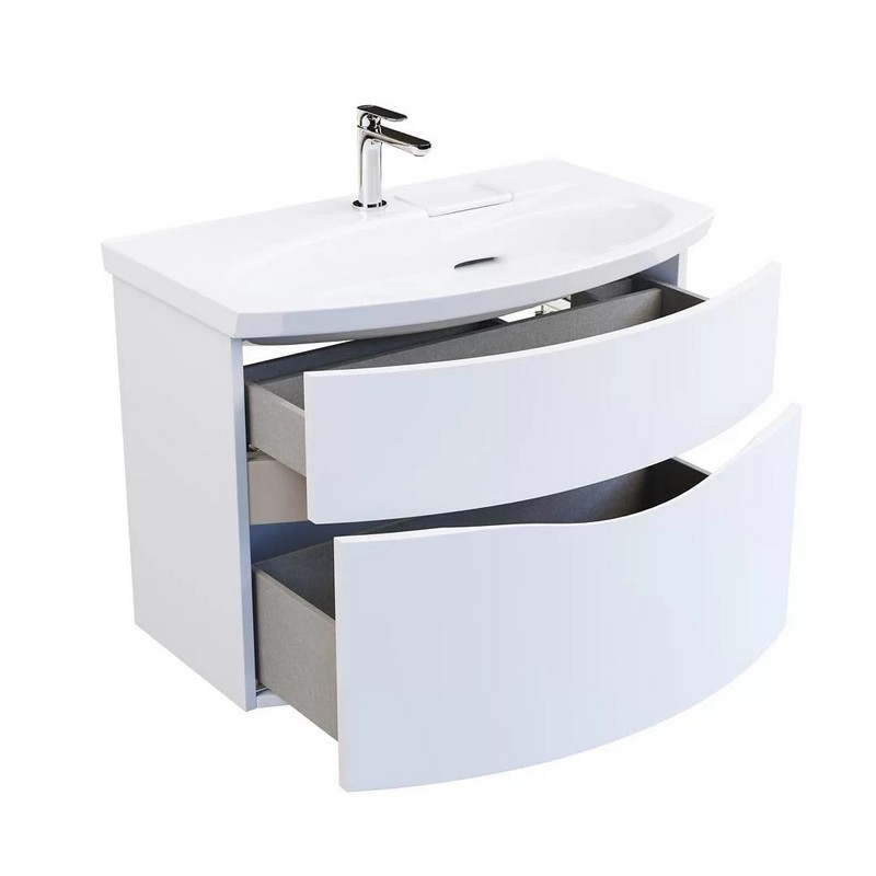 RV.80/WHT.M Тумба RIVA 80 см, белая матовая