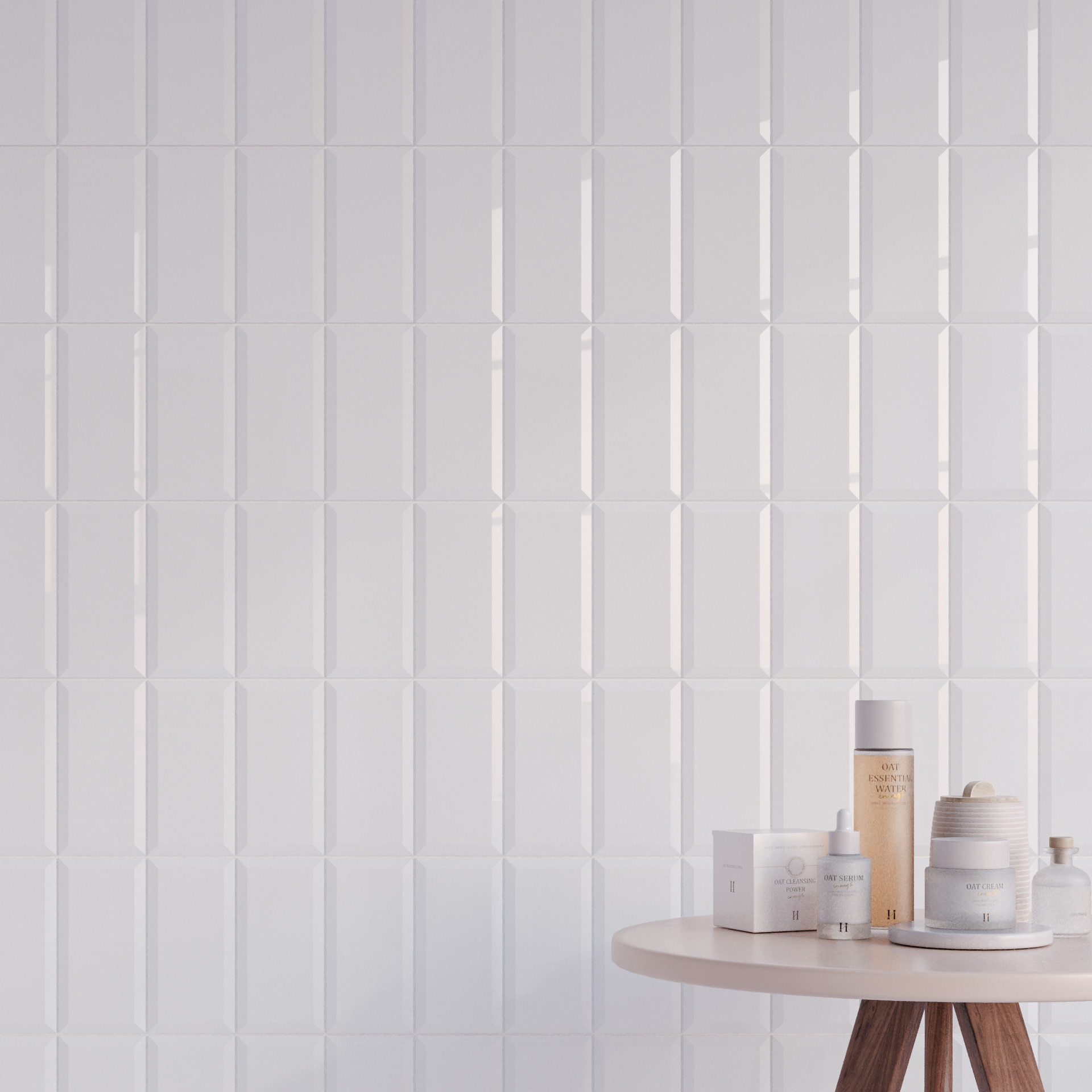 Керамическая плитка Kerama Marazzi Плитка Бланше белый грань 9,9х20