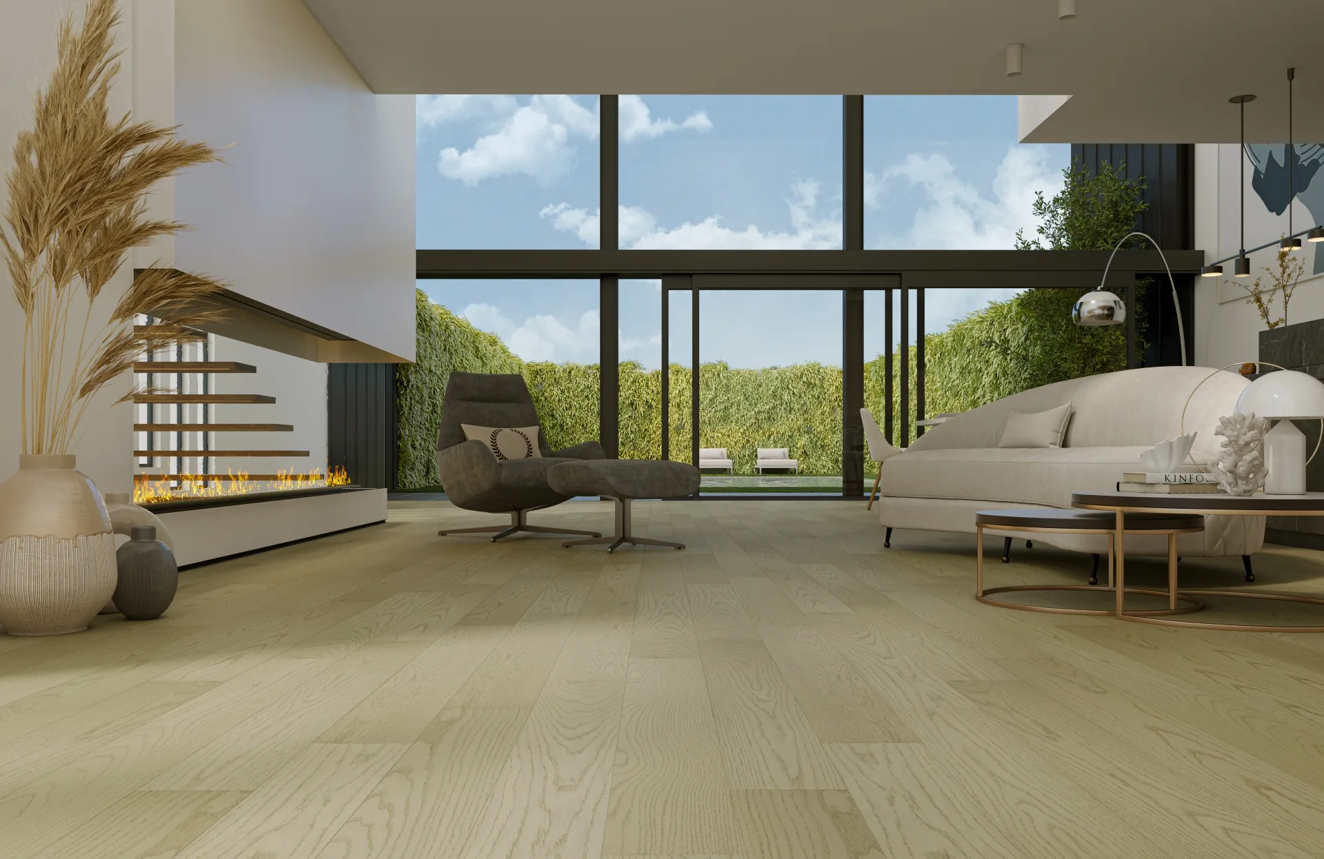 Кварцевый паркет Quartz Parquet Классик 5 мм Дуб Шампань 414