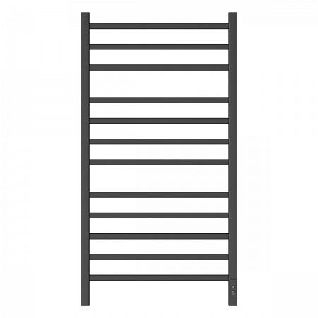 Полотенцесушитель электрический Point Вега PN71850B П12 500x1000, диммер справа, черный