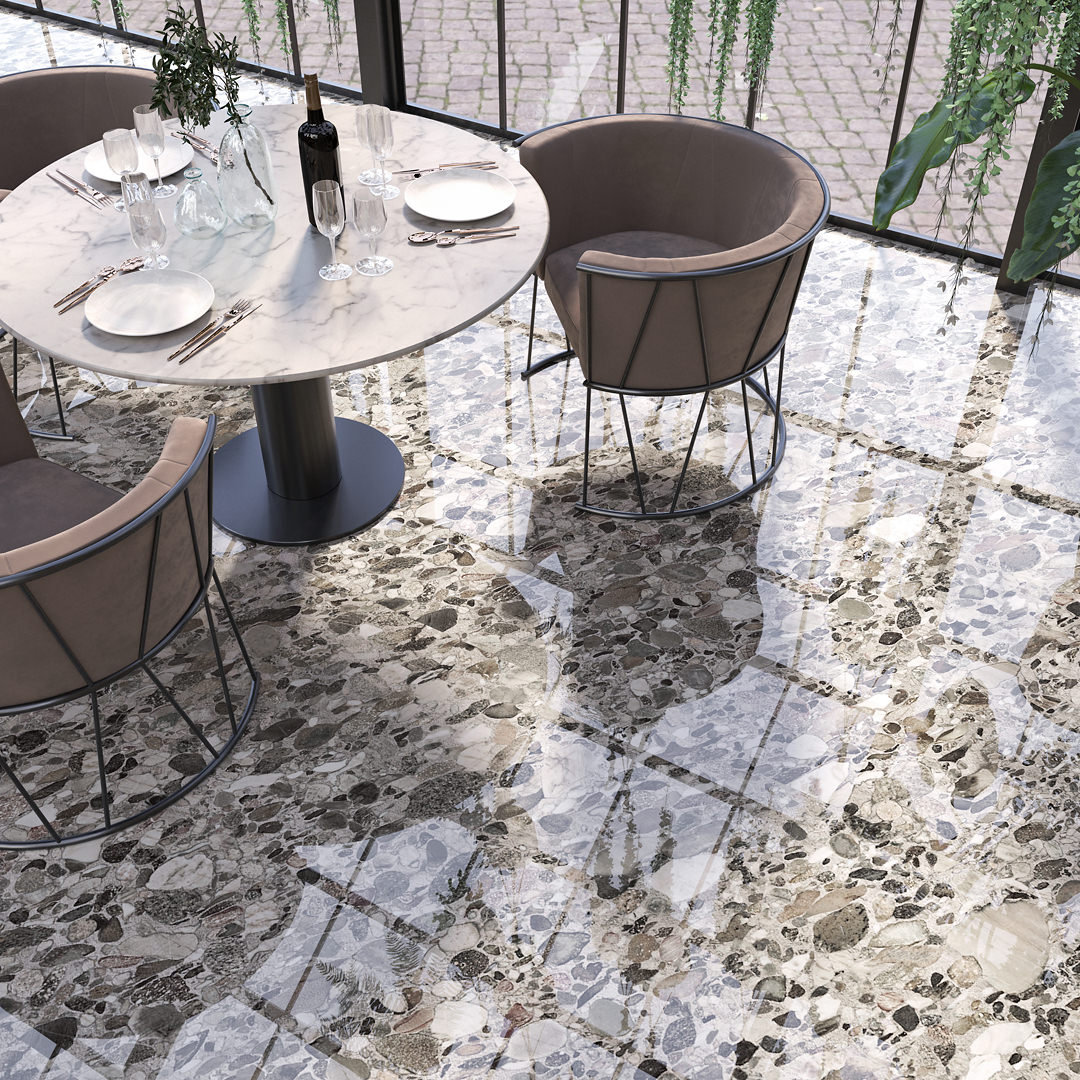 Керамогранит Kerama Marazzi Surface Laboratory/Мариначе черный лаппатированный 119,5х320