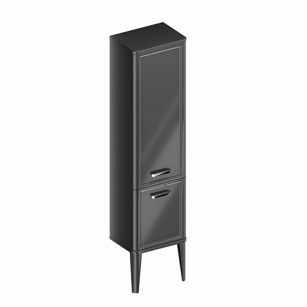 PO.N.150/BLK Пенал POMPEI напольный/подвесной 150, черный глянцевый