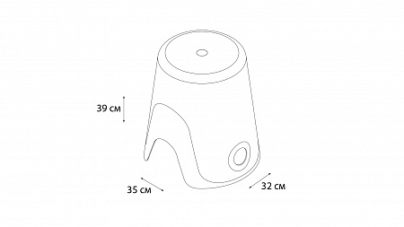 Fixsen WENDY 7073-02 Корзина для белья 2 в1 термопластик, цвет: белый
