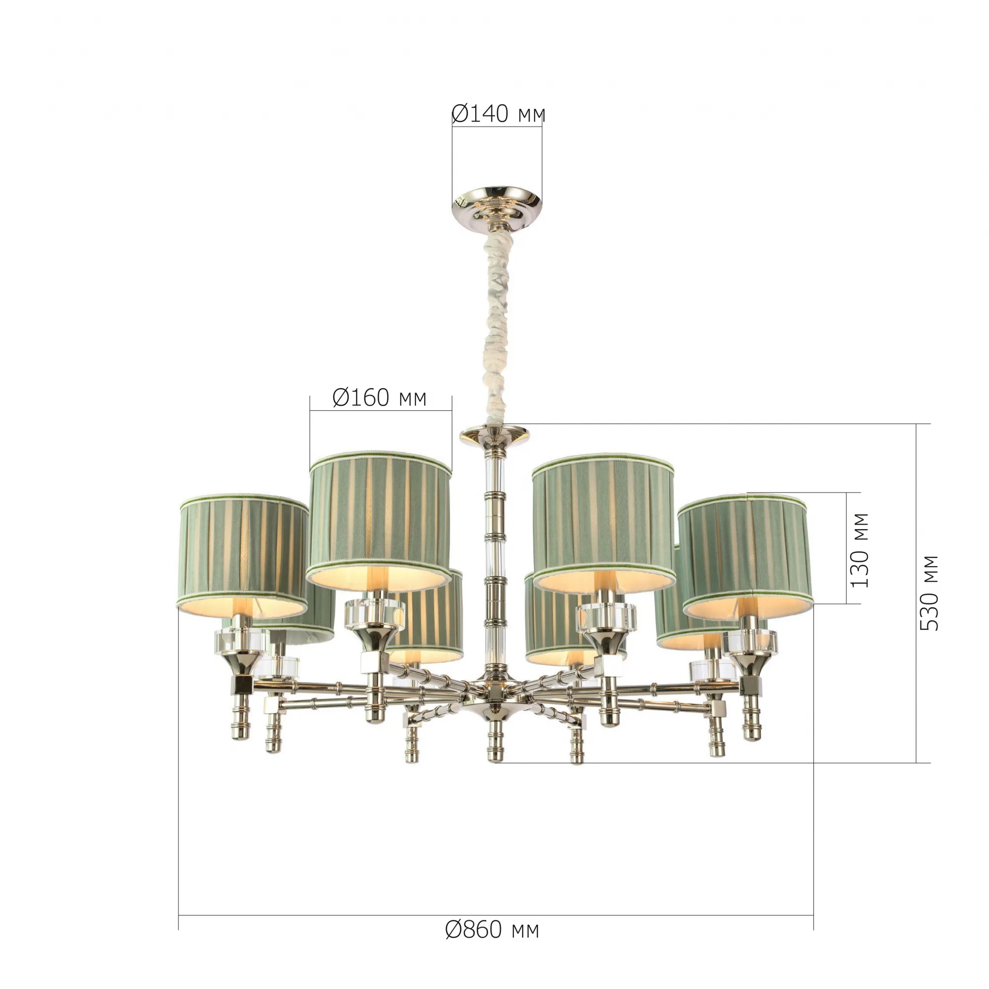 Светильник подвесной OLEO E14 8х40W
