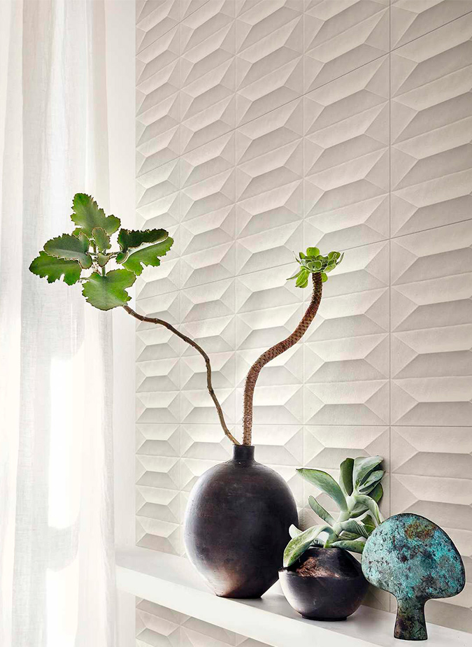 Керамическая плитка Marazzi Italy Плитка Colorplay Cream Struttura Cabochon 3D Rett. 30х90