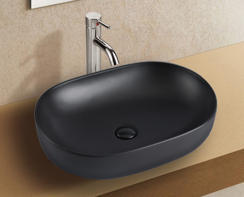 Раковина Azario 60 см AZ-2196MDH графитовый матовый