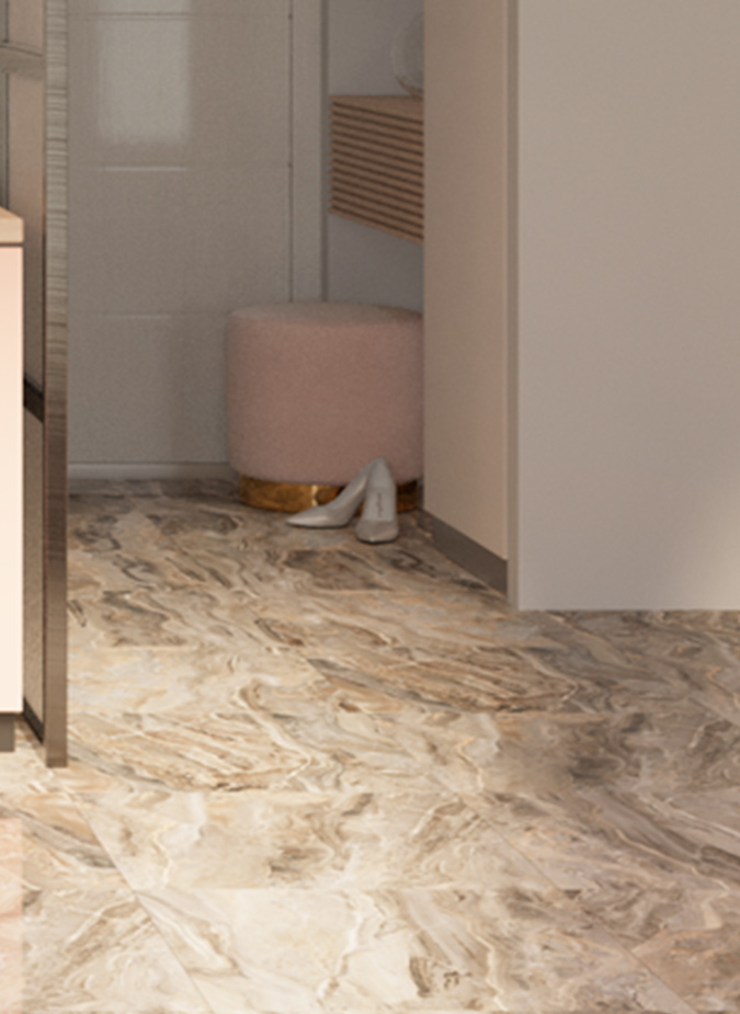 Керамогранит Vitra MarbleSet Оробико Темный Греж 7ЛПР 60х60