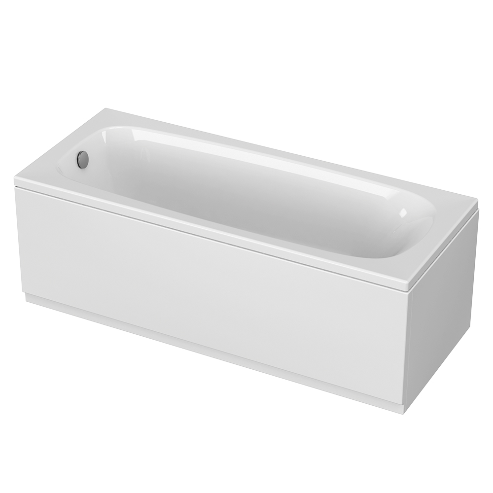 Акриловая ванна 160х70 см Cezares ECO-160-70-41-W37 белая