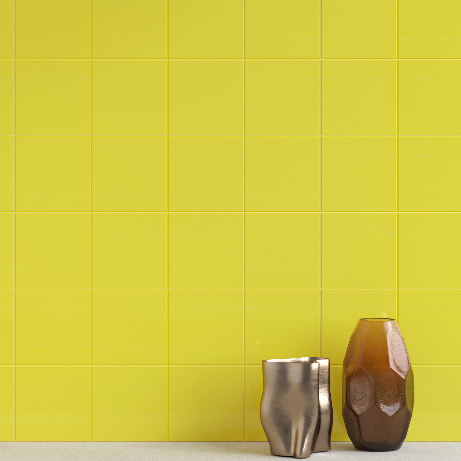 Керамическая плитка Kerama Marazzi Плитка Калейдоскоп желтый 20х20