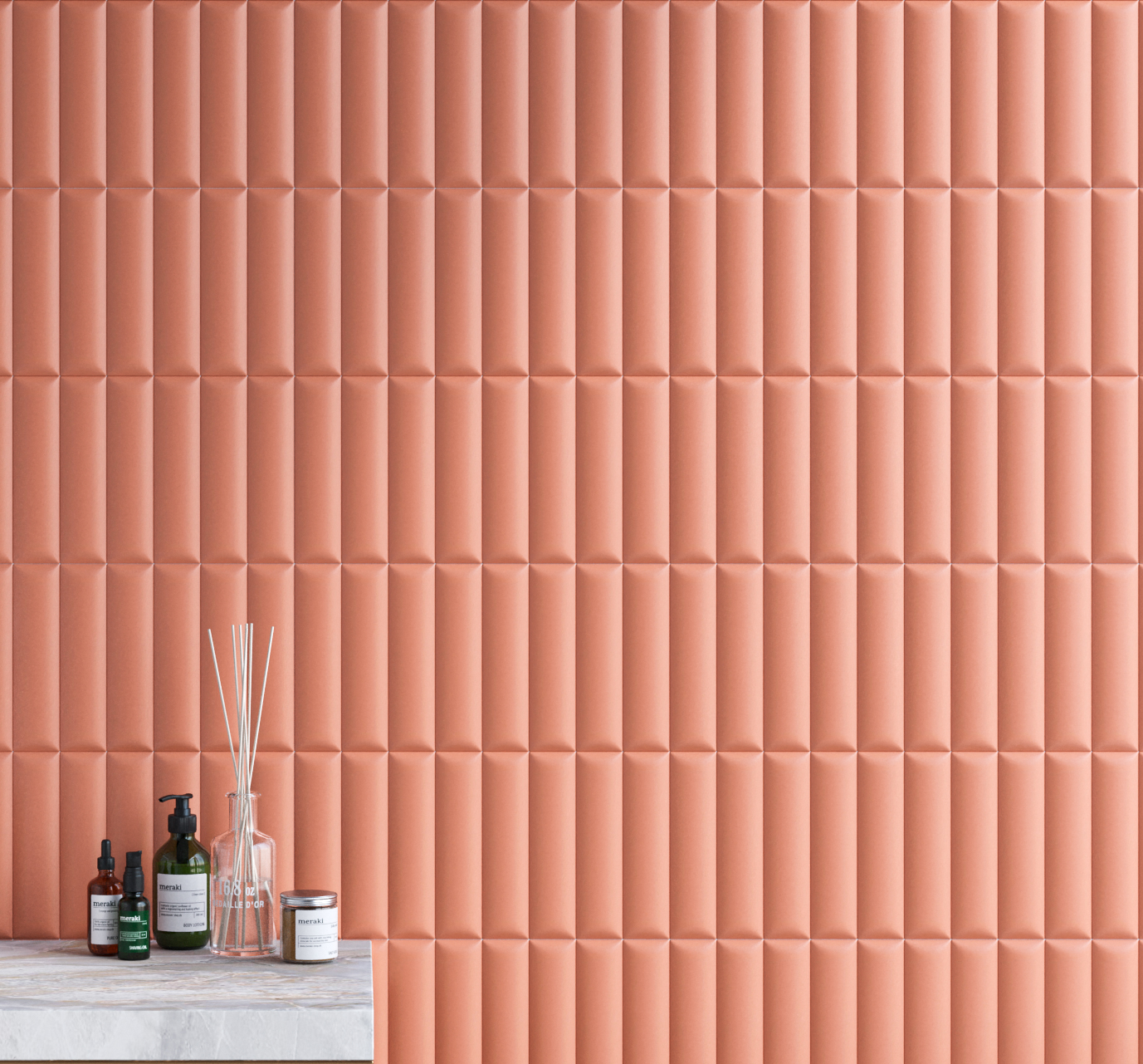 Керамическая плитка Ape Ceramica Плитка Three-D Terracota 5х20