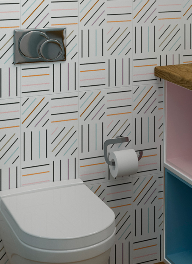 Керамическая плитка Creto Вставка Poluna area 25х40