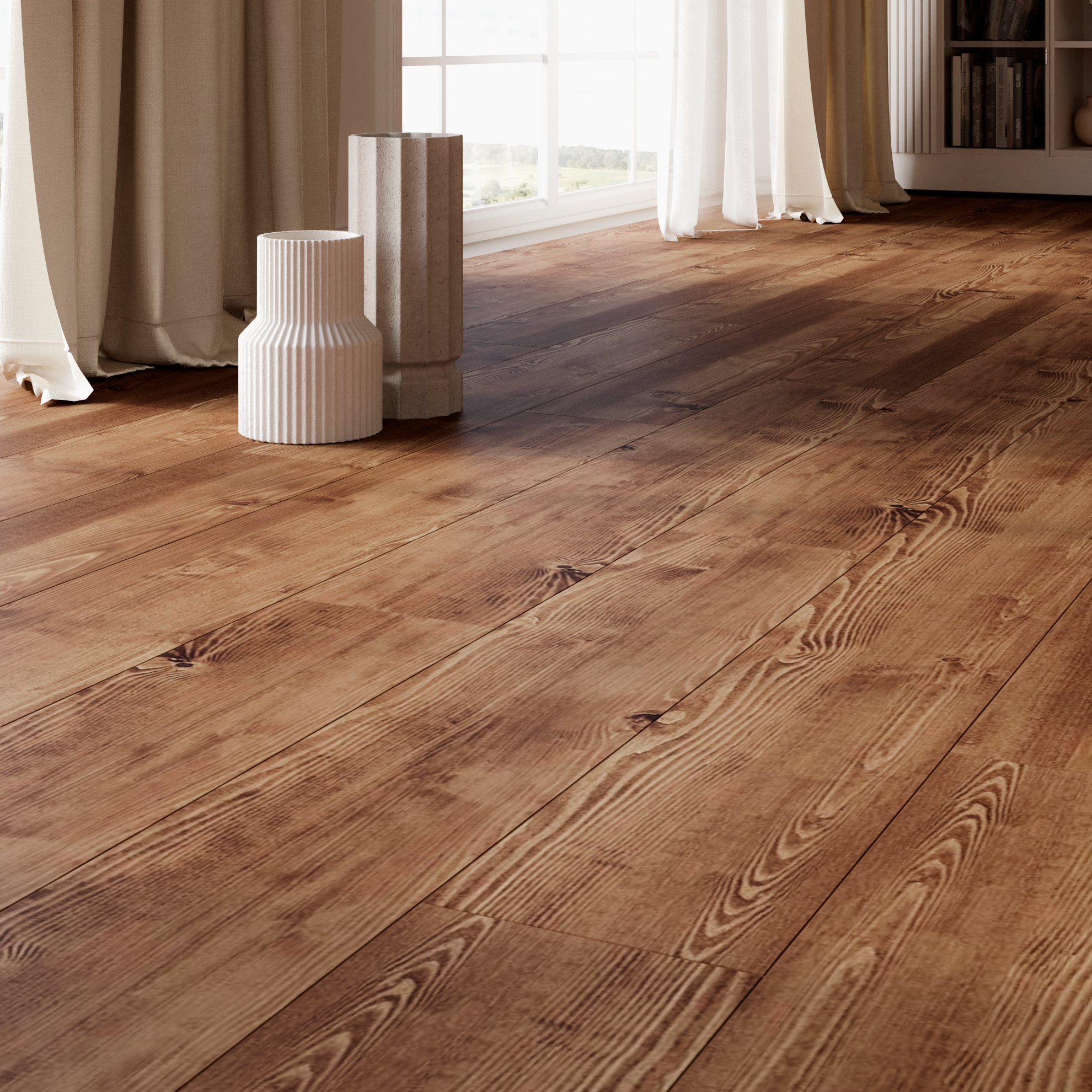 Керамогранит Kerama Marazzi Гранд Вуд беж обрезной 20х160