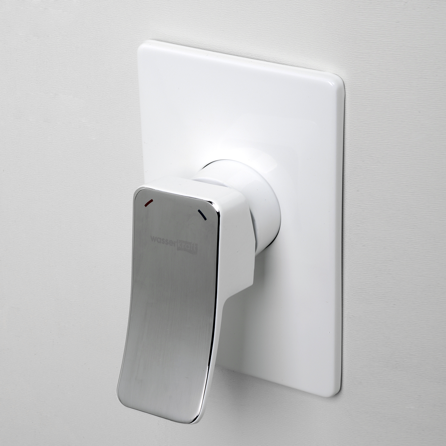Смеситель Wasserkraft Aller 1060White для душа 10651WHITE