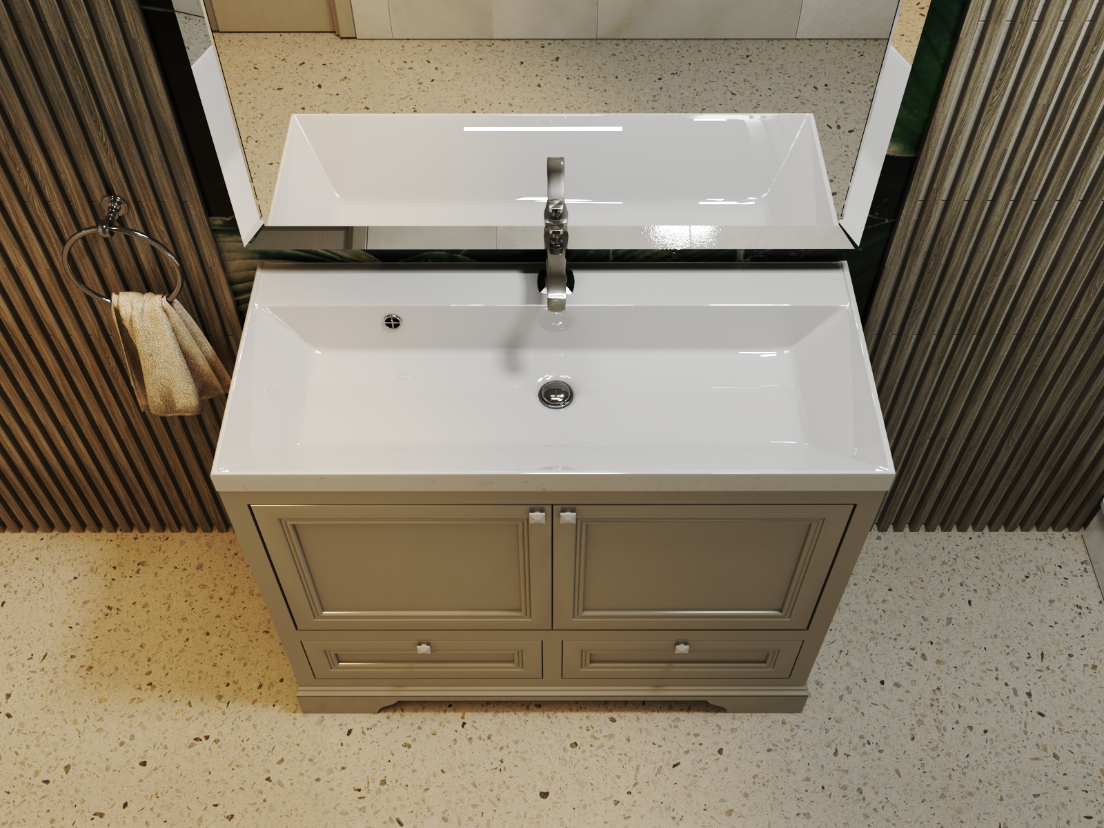 Раковина AQUAme Classica 80 см 4627173210188 белая