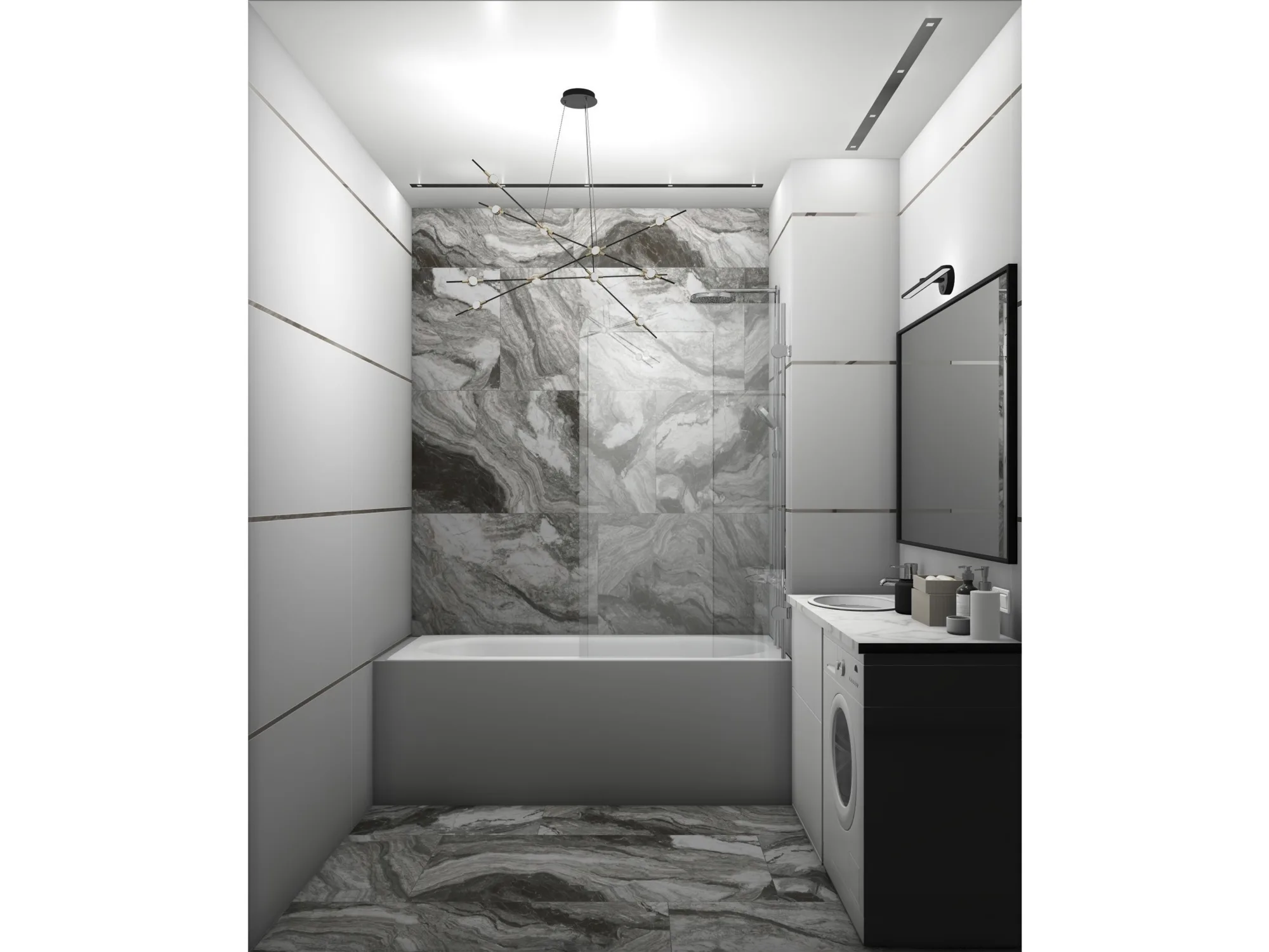 Керамогранит Kerama Marazzi Ониче серый тёмный лаппатированный 60х119,5