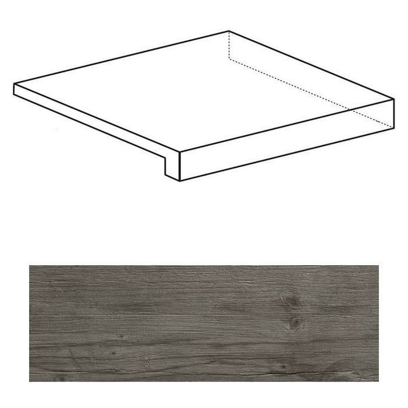 Ступень Axi Grey Timber Scalino Angolare DX (ANLY)