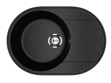 Мойка кухонная ULGRAN Practik PR-M 610-004, черный оникс