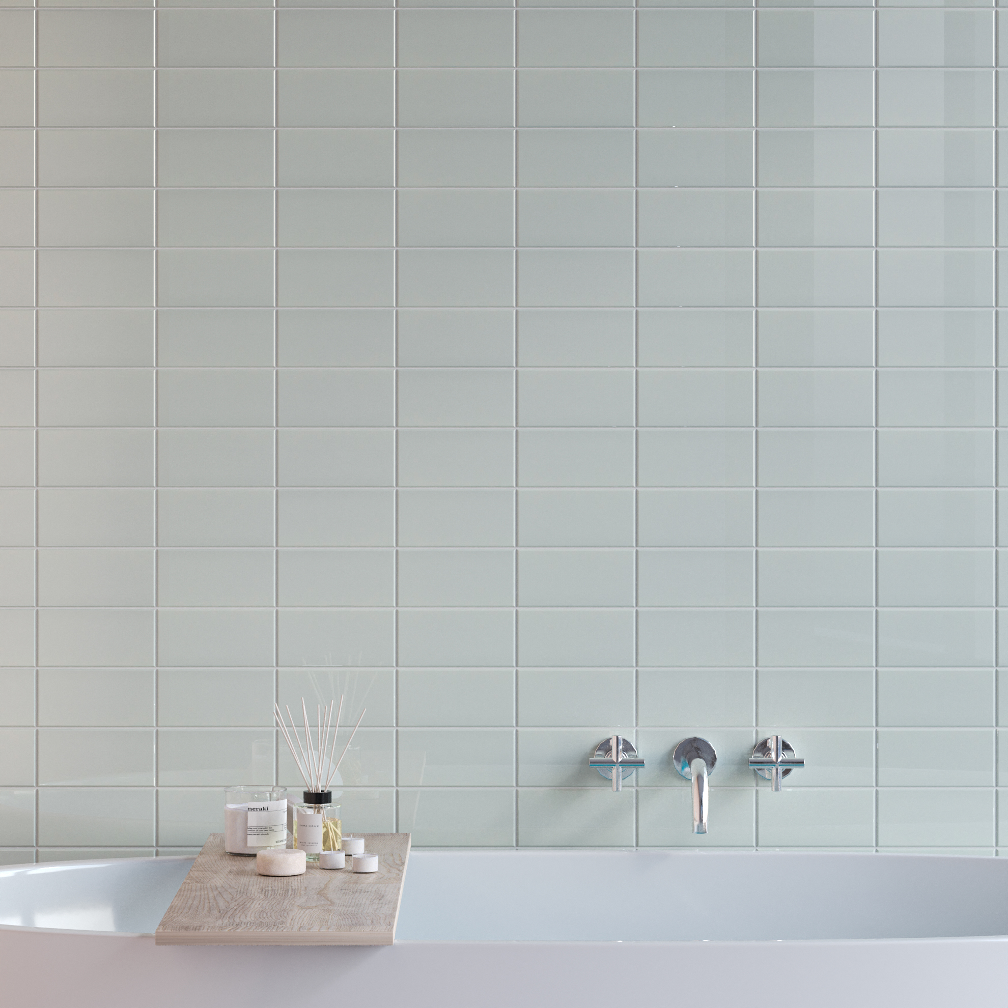 Керамическая плитка Kerama Marazzi Плитка Тортона зеленый светлый 7,4х15