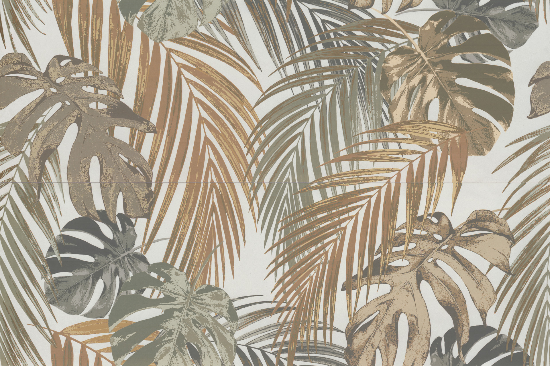Керамическая плитка Marazzi Italy Декор Momenti Decoro Ferns Avorio 80х120