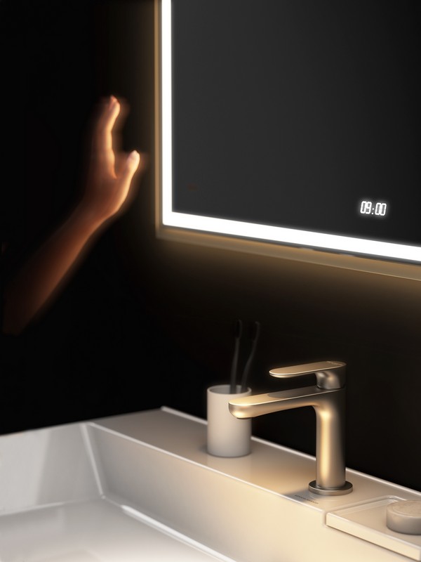 TE.mi.70 Зеркало TECNO c LED 70 с подсветкой, с функцией антизапотевание, белое глянцевое