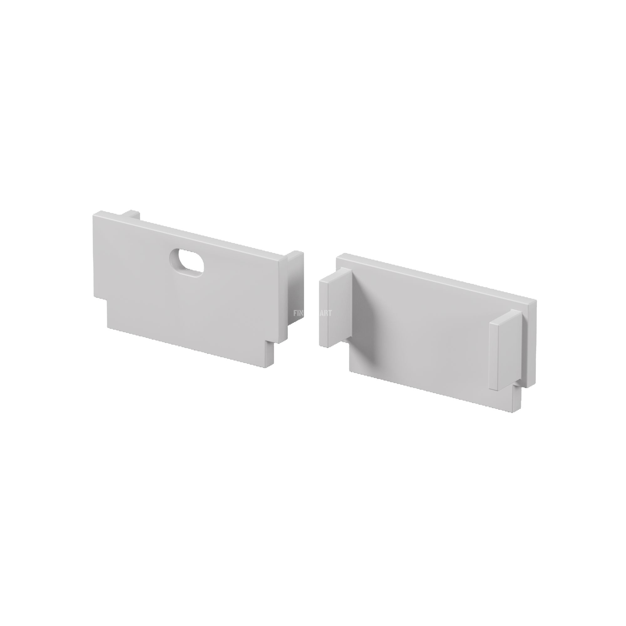 Комплект заглушек (для профиля ALM-6214SB-S-2M/ALM-6214TB-S-2M) 2 шт.