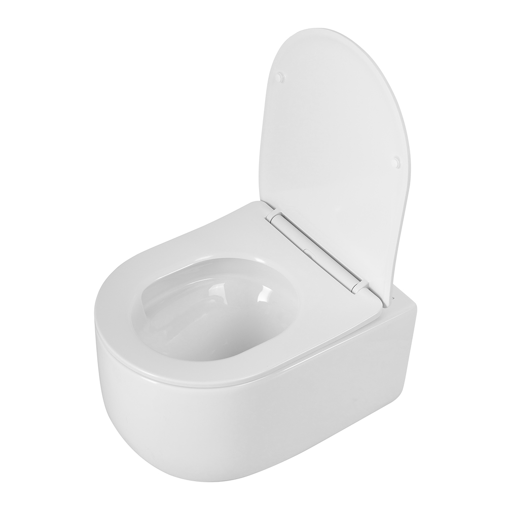 Унитаз подвесной безободковый BelBagno Soft BB084CH-TOR/SC с крышкой-сиденьем микролифт, белый