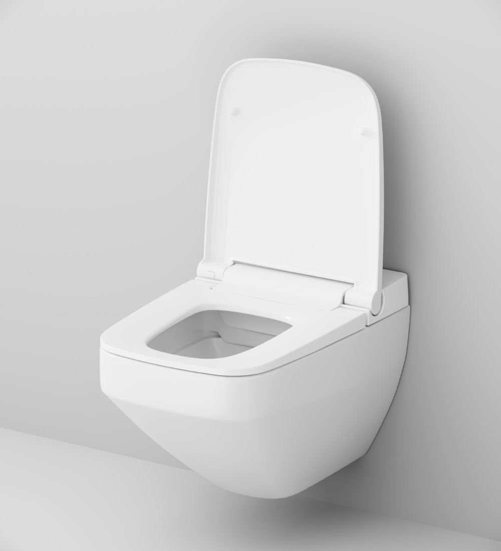 Комплект подвесной безободковый унитаз Am.Pm Inspire 2.0 CCC50A1700SC белый с интегрированным электронным биде + инсталляция Am.Pm ProC I012707.0238 с клавишей смыва ProC S, чёрная матовая