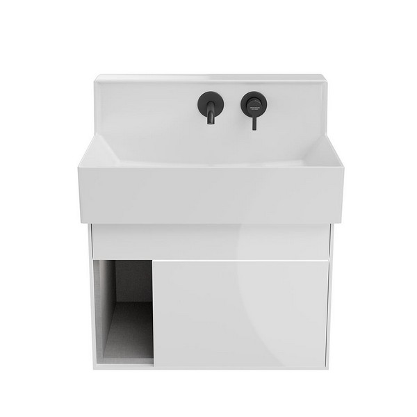 LO.M.65/WHT Тумба LOGICA M подвесная 2 выдвижных ящика 65, белоснежный