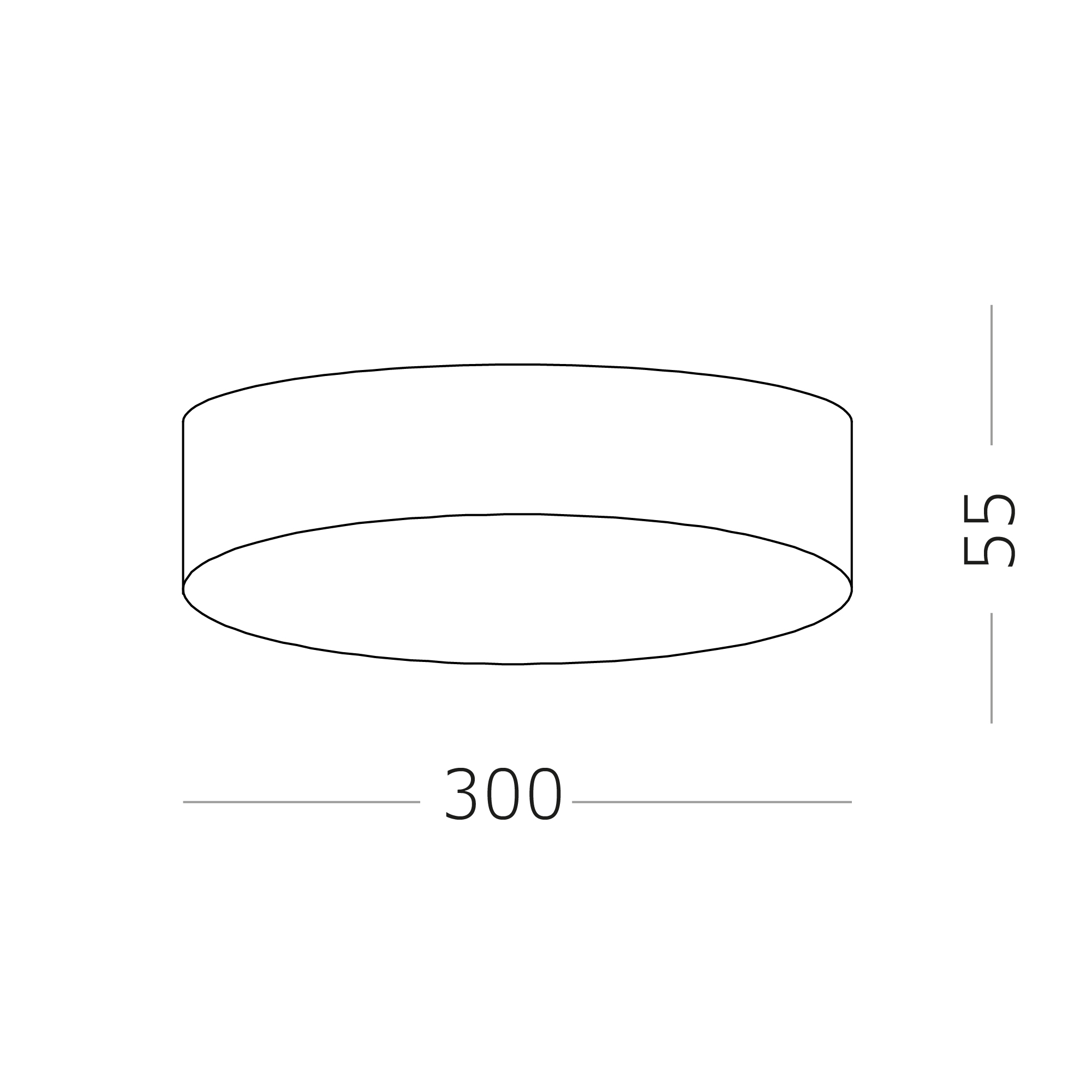 Светильник накладной LED 36W 3000K