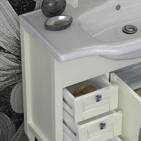 Тумба OPADIRIS Мираж 100, слоновая кость (Р)