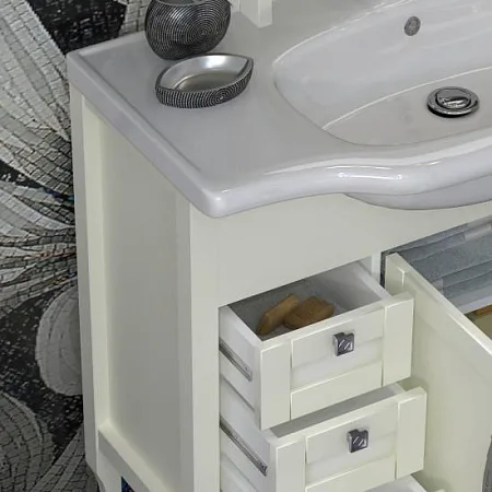 Тумба OPADIRIS Мираж 100, слоновая кость (Р)