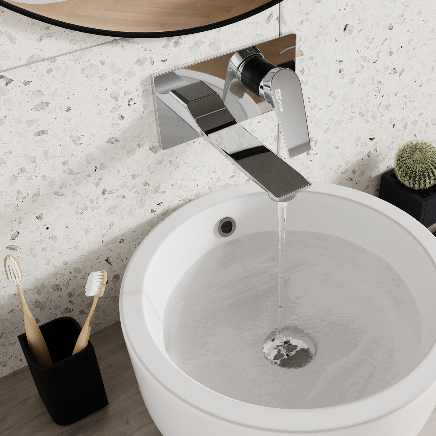 Смеситель для раковины Wasserkraft Lopau 3230 хром глянец