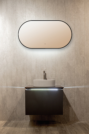Зеркало Silver Mirrors Viva - BLACK 550х1050 (бесконтактный сенсор) гор/верт.