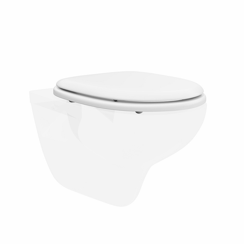 XPRO.B.seat.02/WHT Сиденье XPRO slim с микролифтом, белое глянцевое