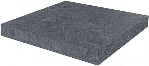 Керамогранит Kerama Marazzi Ступень угловая клееная правая Роверелла серый 33х33