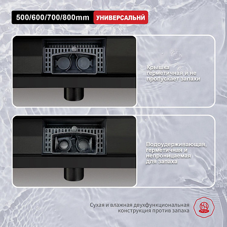 Трап для душа 70*600мм RAGLO R650.60.06