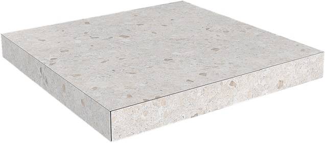 SG631800R/GCA Ступень угловая клееная Терраццо бежевый светлый 33x33