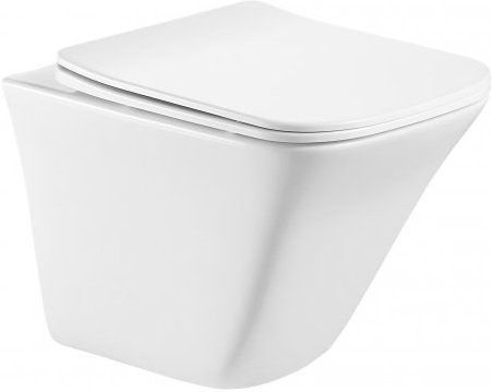 Унитаз подвесной безободковый BelBagno Marmi BB052CHR белый