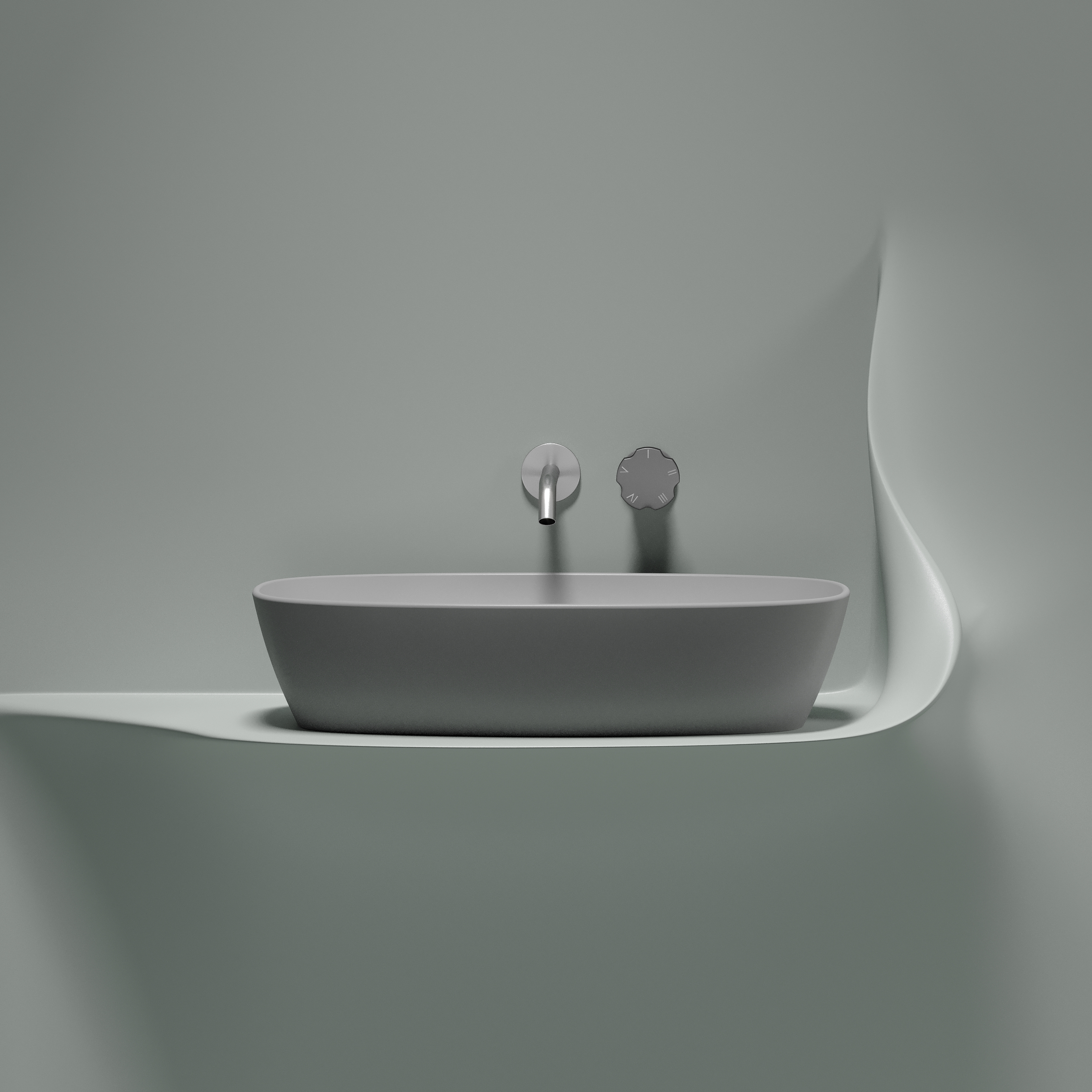 Раковина Ceramica Nova Element 60 см CN6049MSG серая