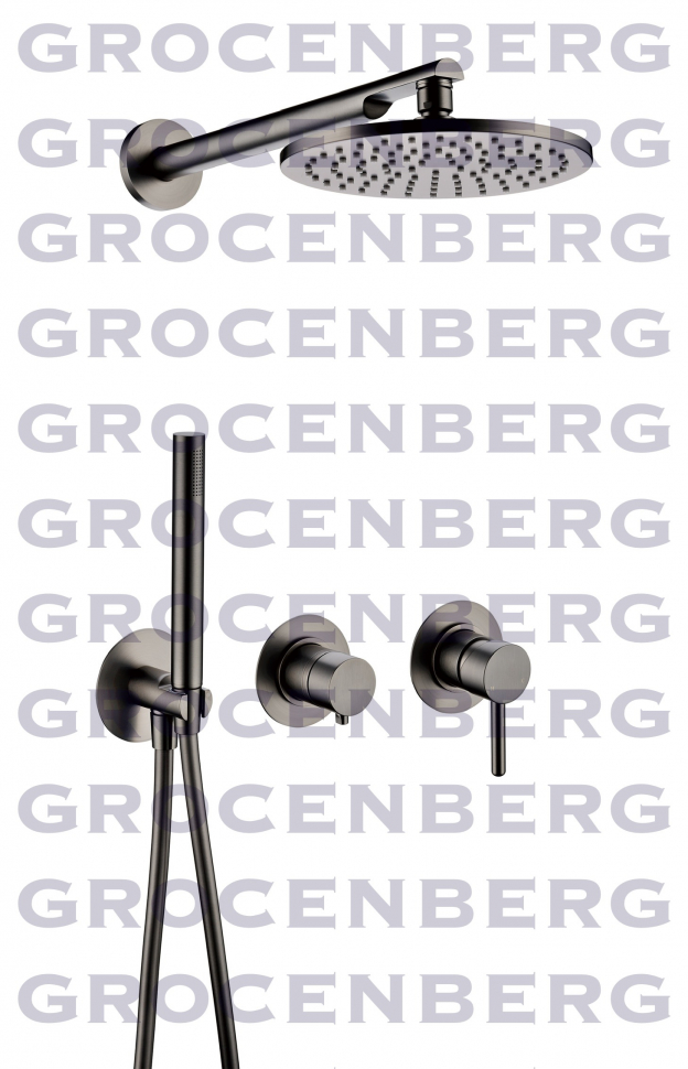Душевой комплект Grocenberg GB5090BG Графит