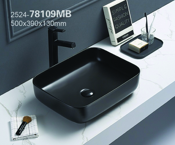 Раковина Azario 50 см AZ-78109MB матовый черный