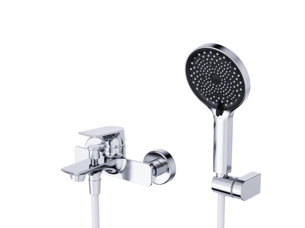 Смеситель для ванны с душем BelBagno Marino MARINO-VASM-CRM хром глянцевый