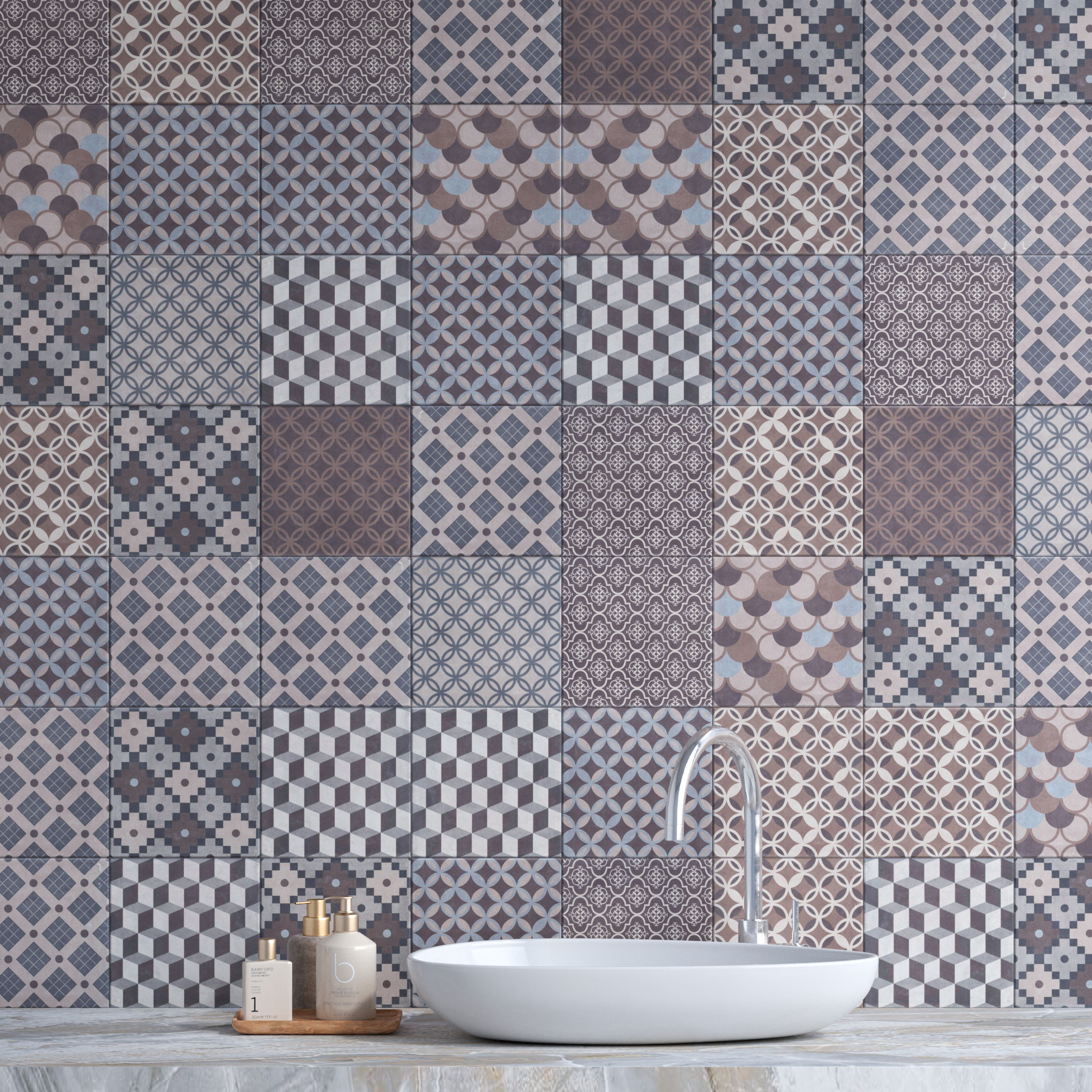 Керамогранит Kerama Marazzi Карнаби-стрит орнамент 20х20