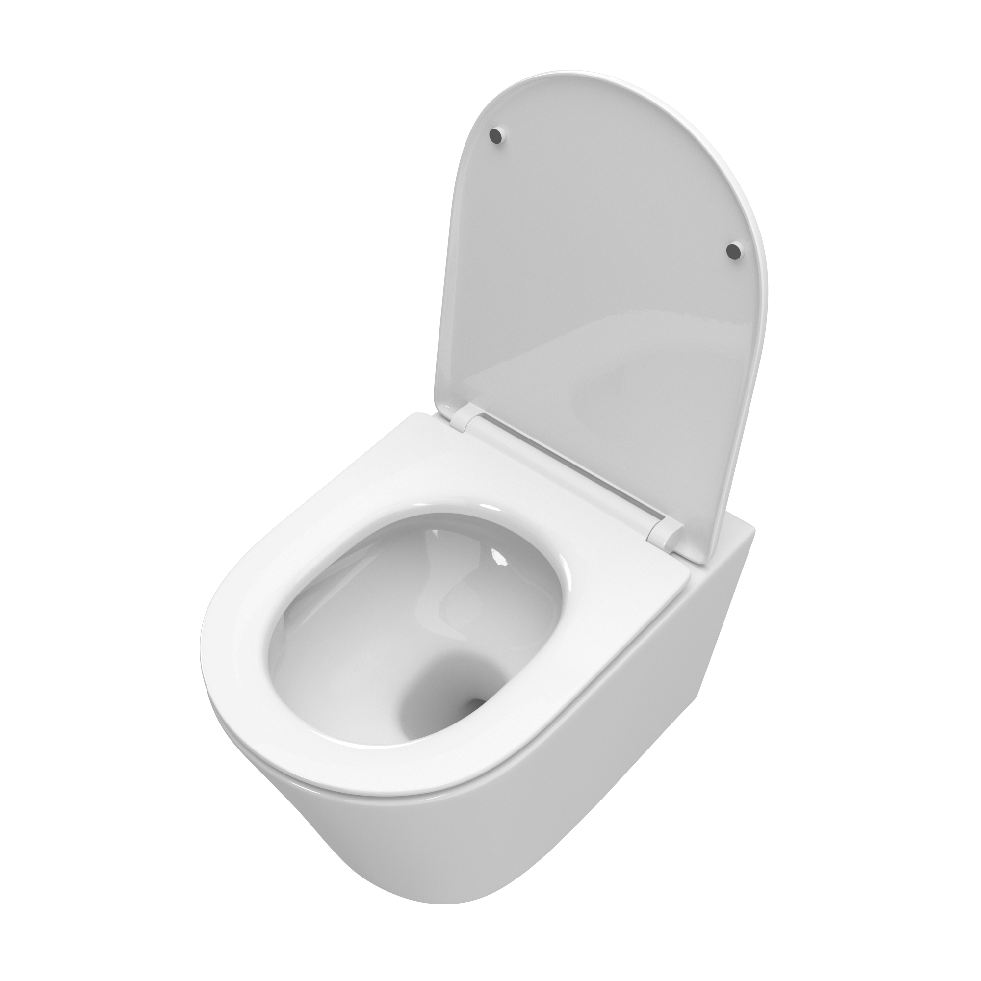 Унитаз подвесной безободковый BelBagno Tre BB5180CH-TOR/SC с крышкой-сиденьем микролифт, белый